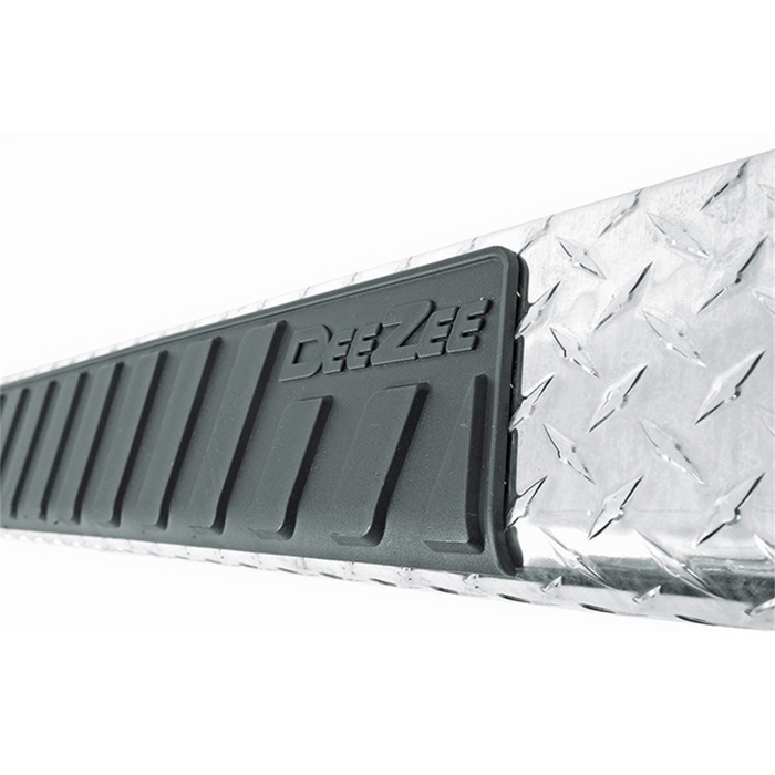 Dee Zee Black-Tread Aluminum Step Nerf Bars 6 in. Oval Cab Length Model DZ16402