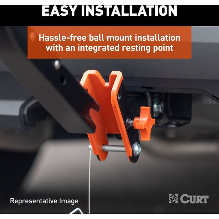 CURT ActiveLink Hitch Ball Mount, Fits 2-Inch Trailer Couplers, 3,500 Pounds GTW Model 18416