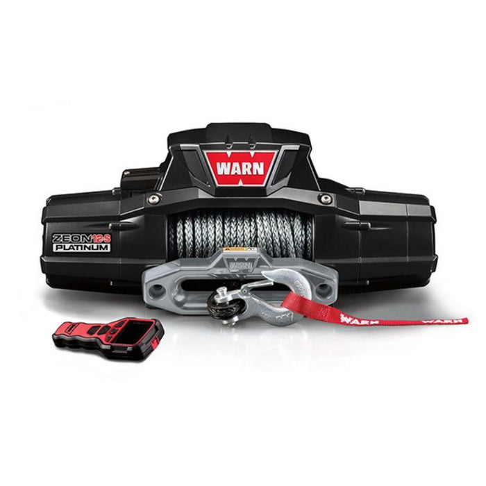 Warn ZEON 12-S Platinum Winch, Pull Capacity 12,000 lb, 80 Feet Of Spydura Pro Synthetic Rope Model 95960