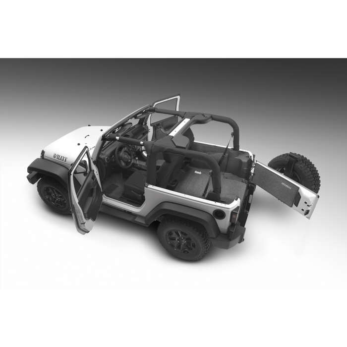 Bedrug Jeep Bedrug 2Dr Front 3Pc Floor Kit (Includes Heat Shields) Model BRJK07F2