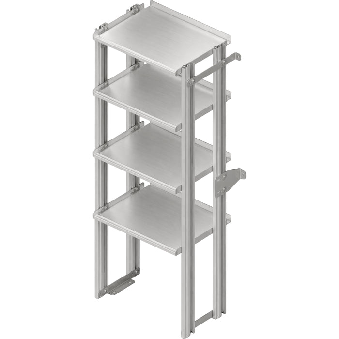 Hackney Base Shelving Module with Standard Top and No Shelves - 18D x 23W x 60.5H Model 1823SB