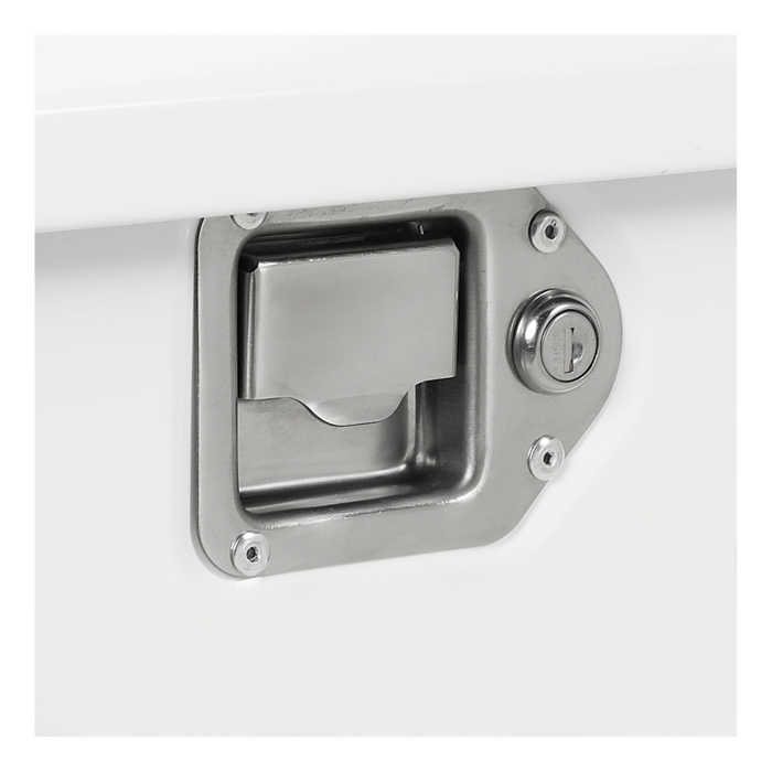 UWS White Hammerhead-Style 100-Gallon Steel-Aluminum Combo Transfer Tank Model ST-100HH-CB-W
