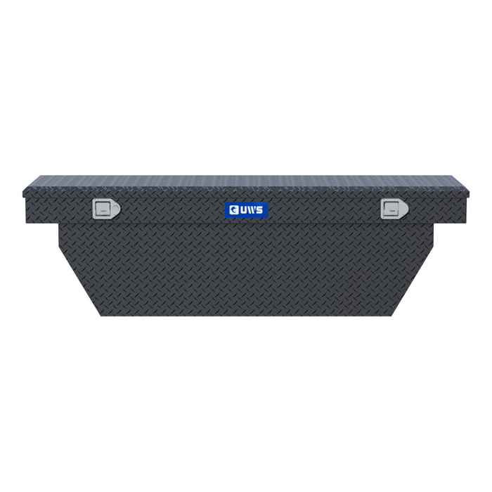 UWS 69" Deep Angled Crossover Truck Tool Box Model TBSD-69-A-MB