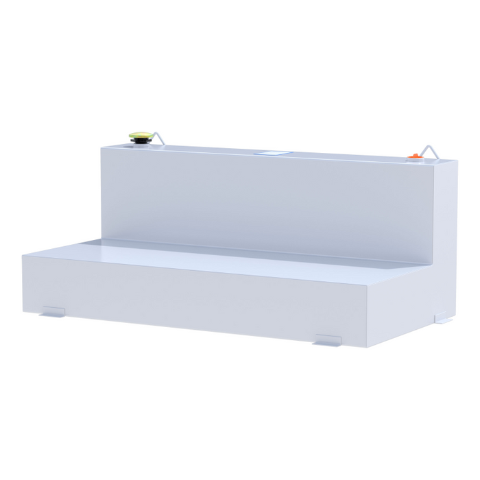 UWS White 100-Gallon L-Shape Steel Transfer Tank Model ST-100-L-W