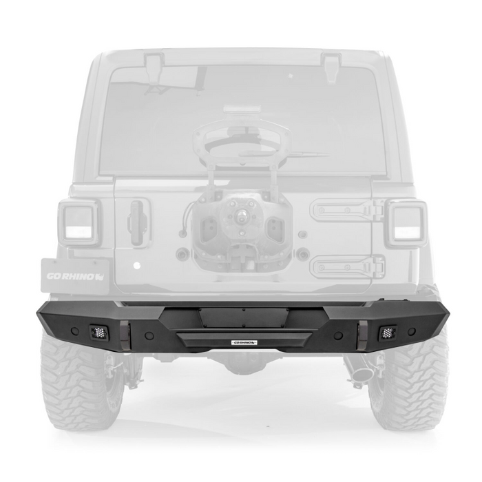 Go Rhino Trailline Rear Straight Bumper for Jeep Wrangler JL Model 272115T