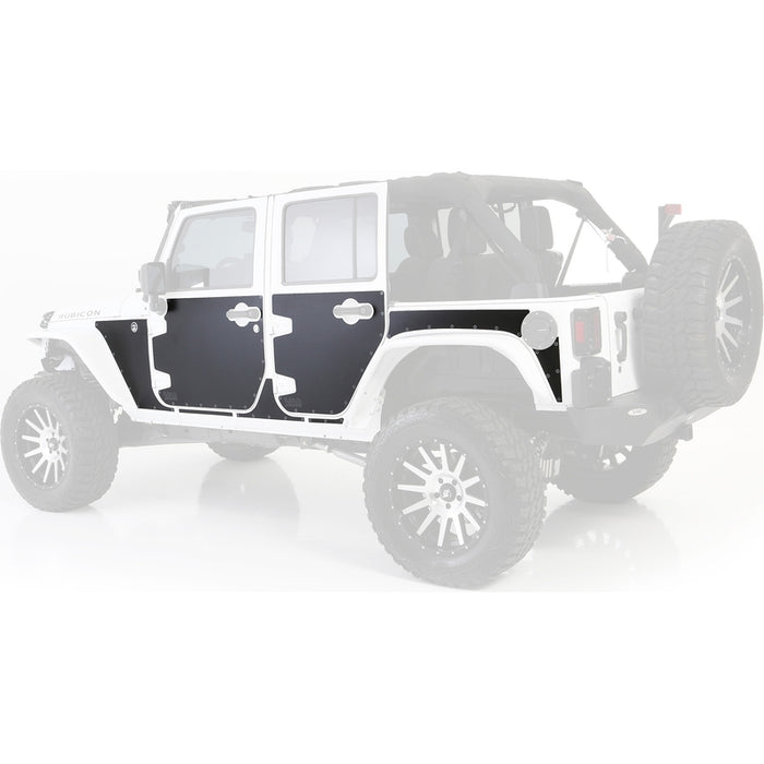 Smittybilt Mag-Armor (Magnetic Trail Skins) - Black (07-18 JKU) Model 76994