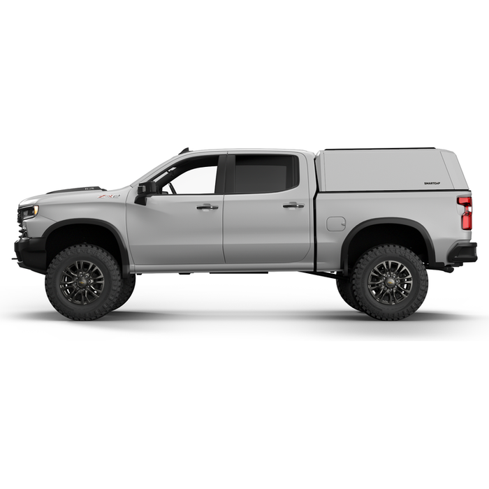 SmartCap OEM White Truck Bed Cap EVOh Hatchback Series w/ Vertical Locks Model EH0108-WH