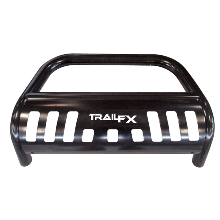 TrailFX 3" Round Bull Bar w/ Skid Plate w/ Light Option Powder Coated Black Steel Model B0039B