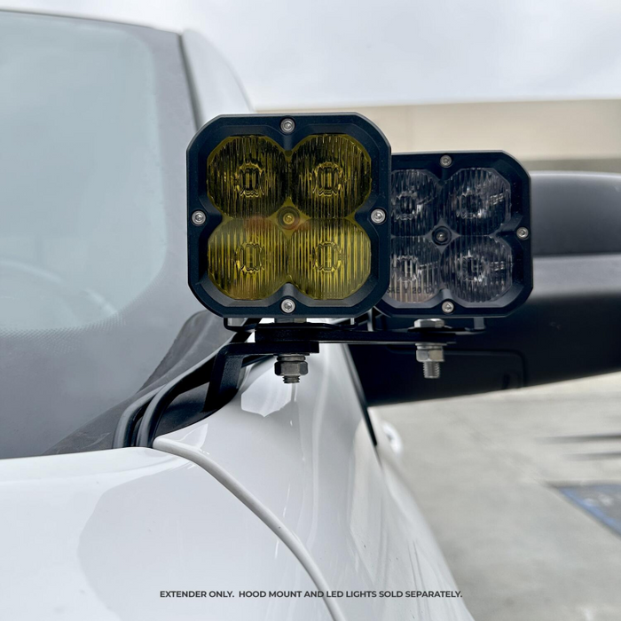 Go Rhino XE Hood Hinge Cube Light Mounts-Dogbone Bracket -Fits 2x2 or 3x3 LED Light Cubes Model 732400T
