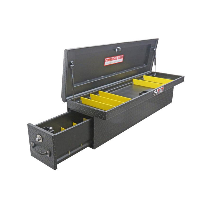 Brute 56" Side Mount Tool Textured Black W/ Rear Bed Safe Roller Drawer Passenger Side Model RB7656P-BT