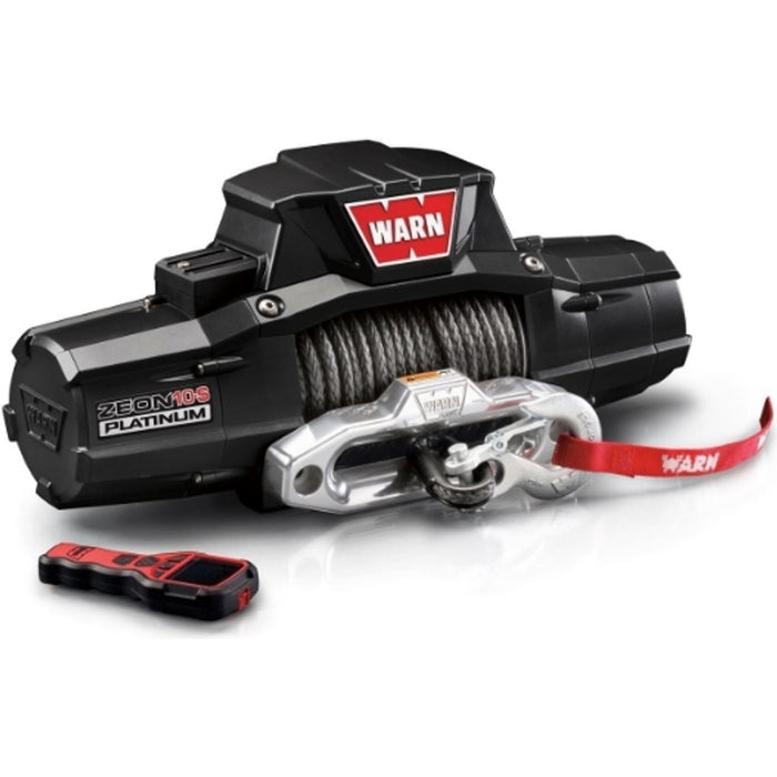 Warn ZEON 10-S Platinum Winch, Pull Capacity 10,000 lb, 100 Feet Of Spydura Synthetic Rope Model 92815