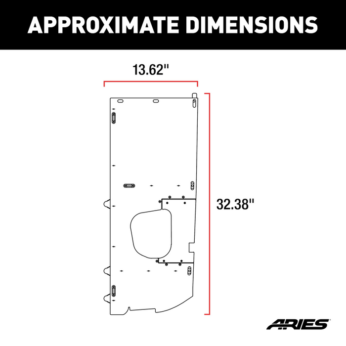 ARIES Jeep JK Unlimited Security Cargo Lid Side Panels Model ALC25001-01