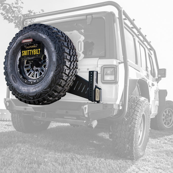 Smittybilt XRC Gen 3 Bolt-On Tire Carrier - Textured Black (18+ JL/JLU) Model 77857