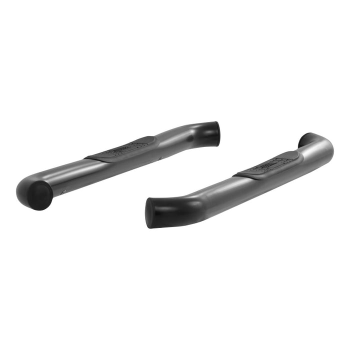 ARIES 3" Round Black Steel Side Bars, Select Jeep Wrangler JK Model 35800