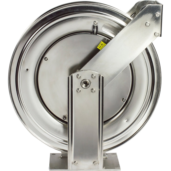 Coxreels T-SS Series Stainless Steel Spring Driven Hose Reel 1/2 in. x 50 ft. - No Hose Model TSHL-N-450-SS
