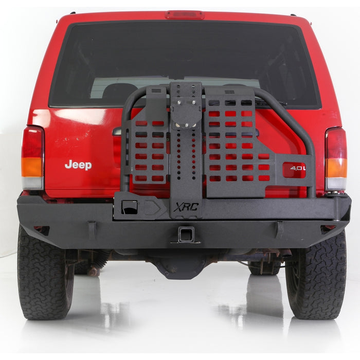 Smittybilt XRC Rear Bumper W/Hitch & Tire Carrier - Black Textured 76851 Model 76851
