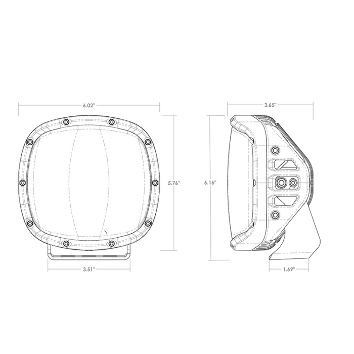 Rigid Industries Adapt XP Extreme Powersports LED Light, 3 Light Zones, GPS Module, Surface Mount, Single Model 300414