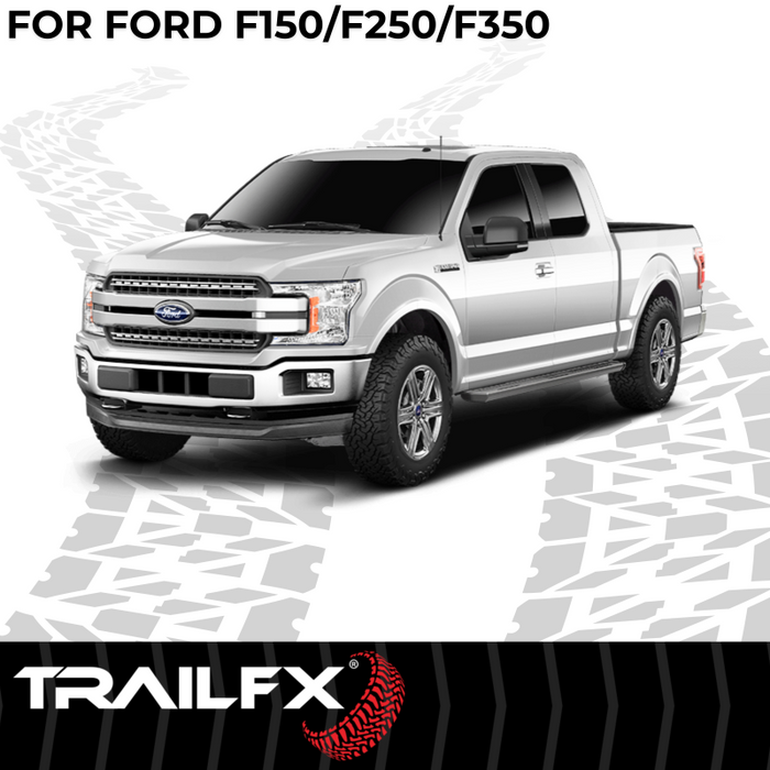 TrailFX A6 Running Boards Titanium Black Aluminum Model AL6007B