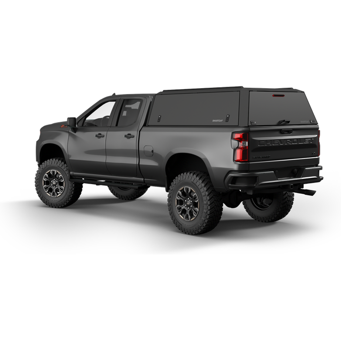 SmartCap Matte Black Truck Bed Cap EDGE Defender Series w/ Vertical Locks Model ED0131-BN