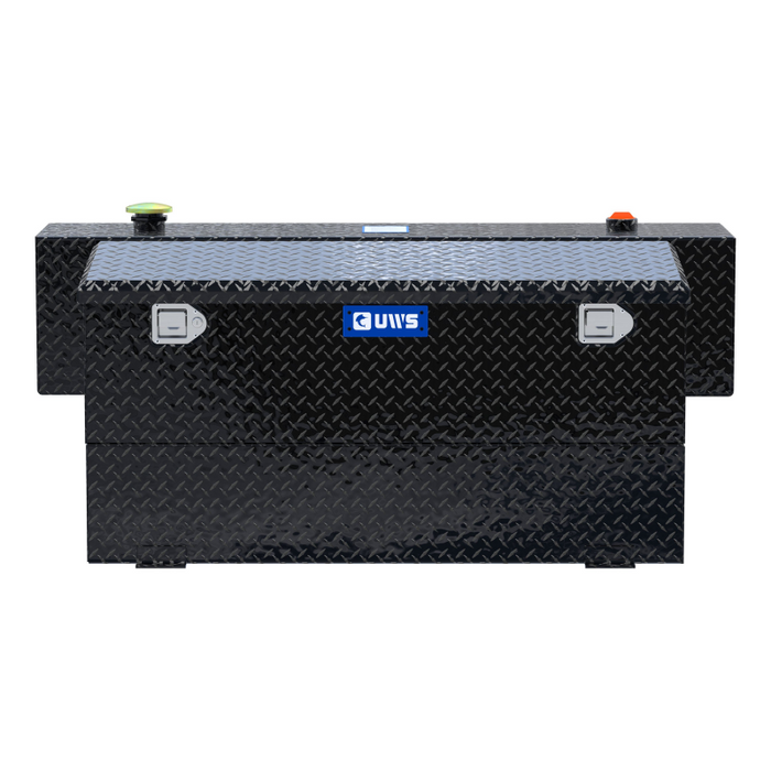 UWS Gloss Black Hammerhead-Style 100-Gallon Aluminum Combo Transfer Tank Model TT-100HH-CB-B
