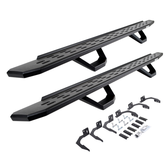 Go Rhino RB30 Running Boards with Mounting Brackets With 2 Pairs Drop Steps Kit Model 6961068720PC