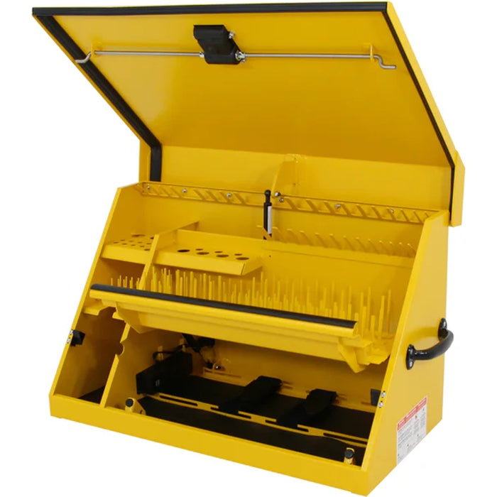 Montezuma 30 x 15 In. Steel Dewalt Triangle® Toolbox Yellow Top Mount Toolbox DXTB30YY
