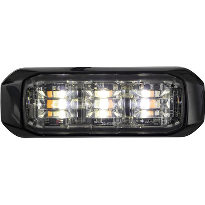 Buyers Products 3-1/2 Inch Wide Angle Tri-Color LED Strobe Light, Amber/Blue/Clear Model 8890928
