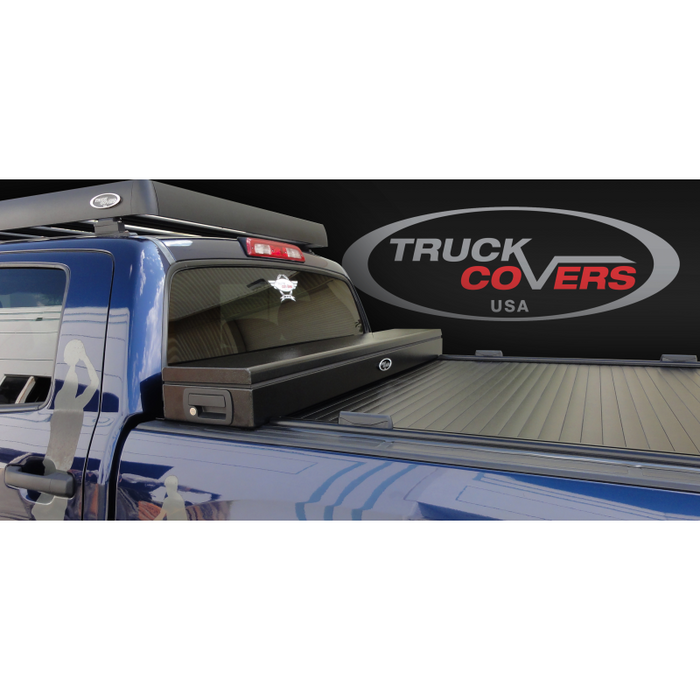 Truck Covers USA American Work Cover JR. Junior Size Toolbox and Hard Retractable Roll-up Combination Model CRJR546