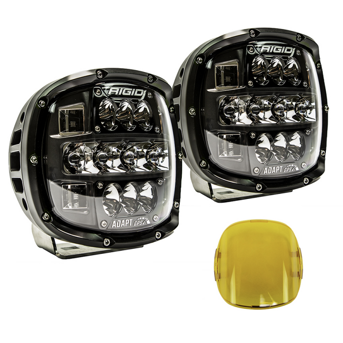 Rigid Industries Adapt XP Extreme Powersports LED Light, 3 Lighting Zones, GPS Module, Surface Mount, Pair Model 300415