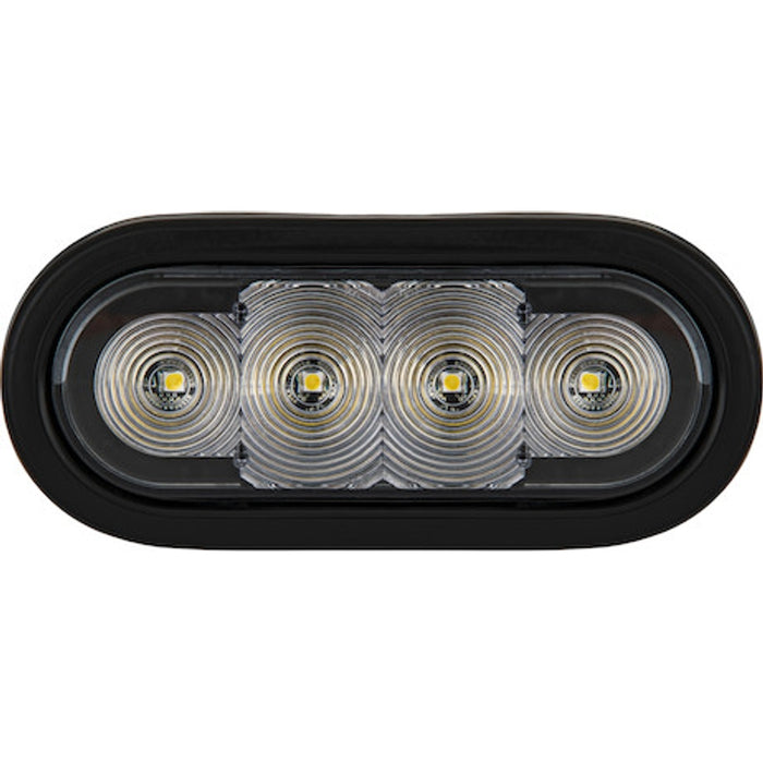 Buyers Products 6 Inch Oval LED Clear/Clear Lens Strobe Light Model SL62CO