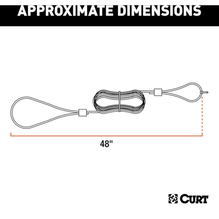 CURT Replacement Trailer Breakaway Switch Lanyard Model 52020