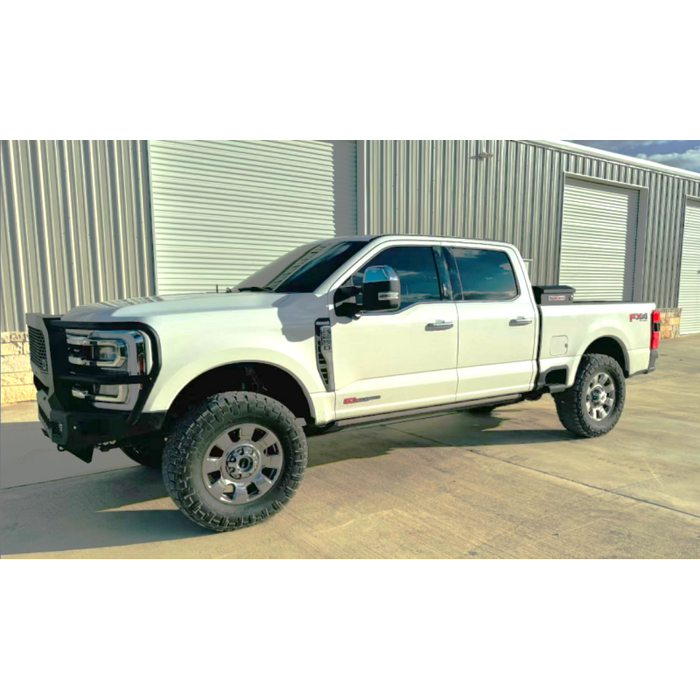 Bodyguard Freedom Front Extreme Non-Winch Sensor Cutouts W/ Mesh Grille No Camera Harness Bare Metal Model NEF23BYBMN
