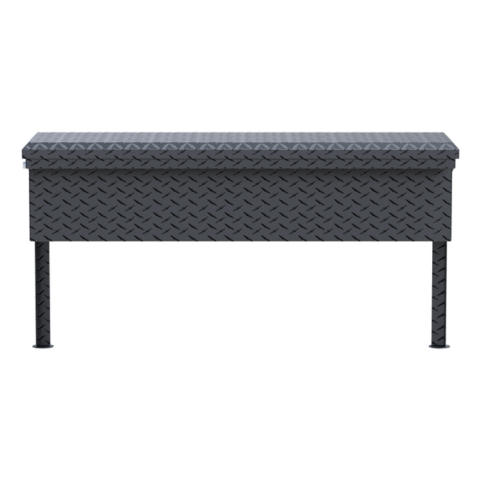 UWS Matte Black Aluminum 48" Truck Side Tool  Box - Low Profile Model TBSM-48-LP-MB