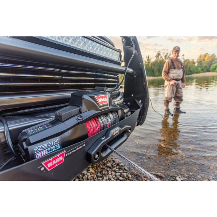 Warn WARN ZEON XD 14-S Winch 14,000 Pull Capacity With 80" Feet 3/8 Spydura Synthetic Rope Model 110014