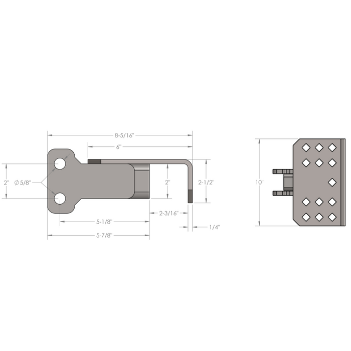 BulletProof Hitches Hitch Step Attachment Model STEP