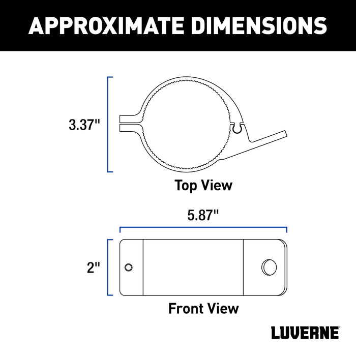Luverne 3" Accessory Mounting Tabs Model 390103