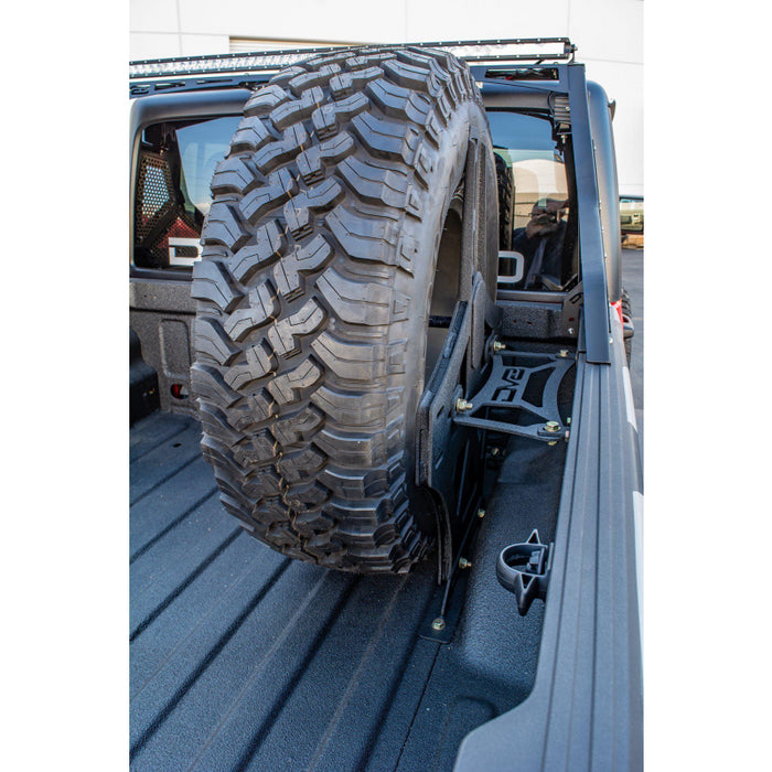 DV8 Offroad 2020-2025 Jeep Gladiator Stand-Up Spare Tire Mount Model TCGL-02