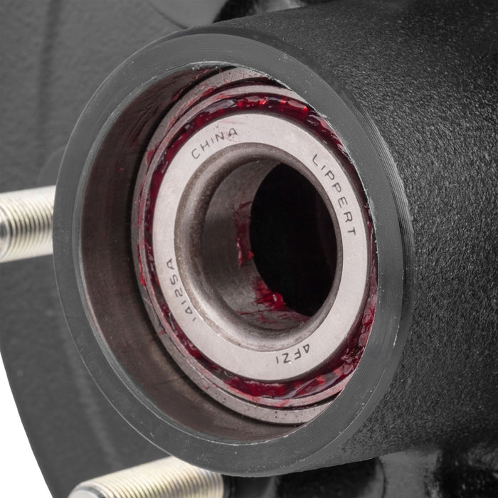 CURT 12" Brake Drum Hub Kit with Installed Bearings - 8 on 6-1/2", 9/16" Studs, 7,000-lb. Axles Model 2024013261