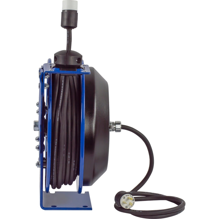 Coxreels PC Series Spring Driven Cord Reel Single Industrial Receptacle 12 GA x 35 ft. - Cord Included Model PC13-3512-A