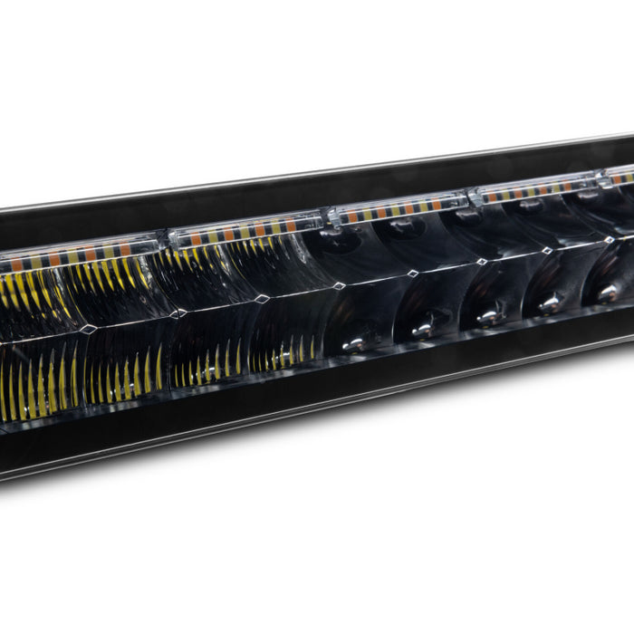 Go Rhino Blackout Series DOUBLELINE 50" Double Row Light Bar w/Amber LEDs Model 754805012CDS