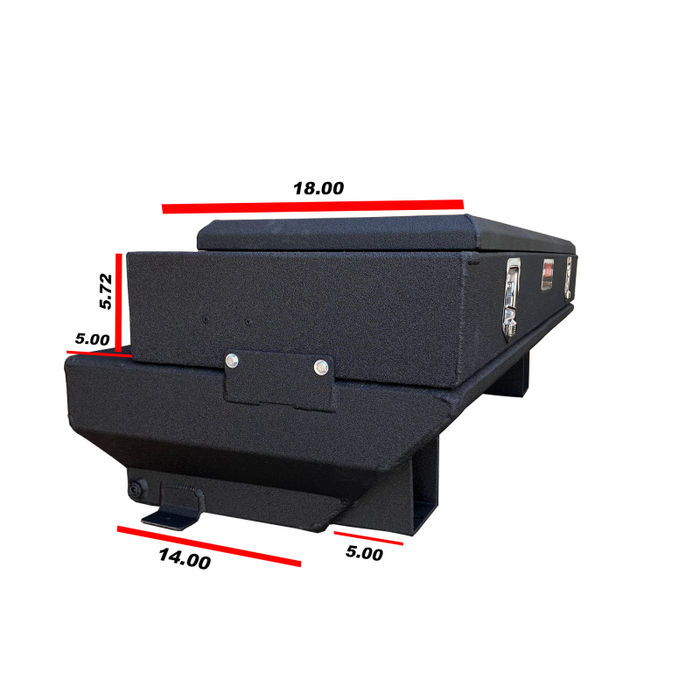 The FuelBox Tank and Tool Box Combo 40 Gallon Tonneau Cover Application Smooth Spray Liner Finish Model FTC44TMS