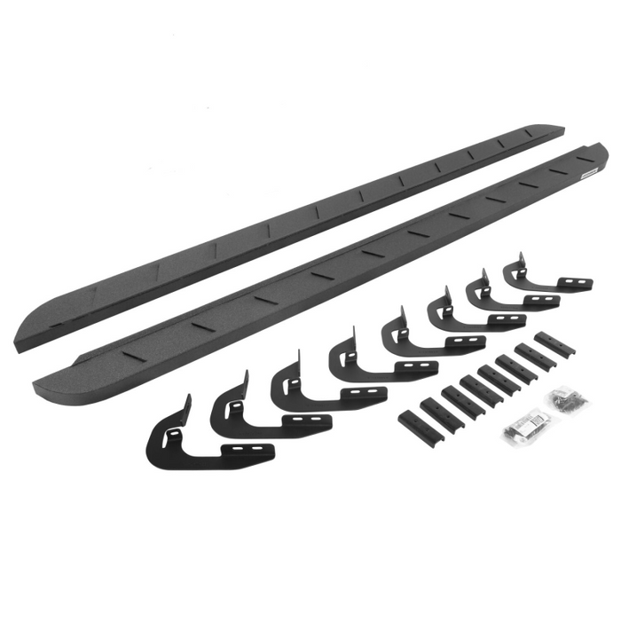 Go Rhino RB10 Slim Line Running Boards with Mounting Brackets Kit Model 63404787ST