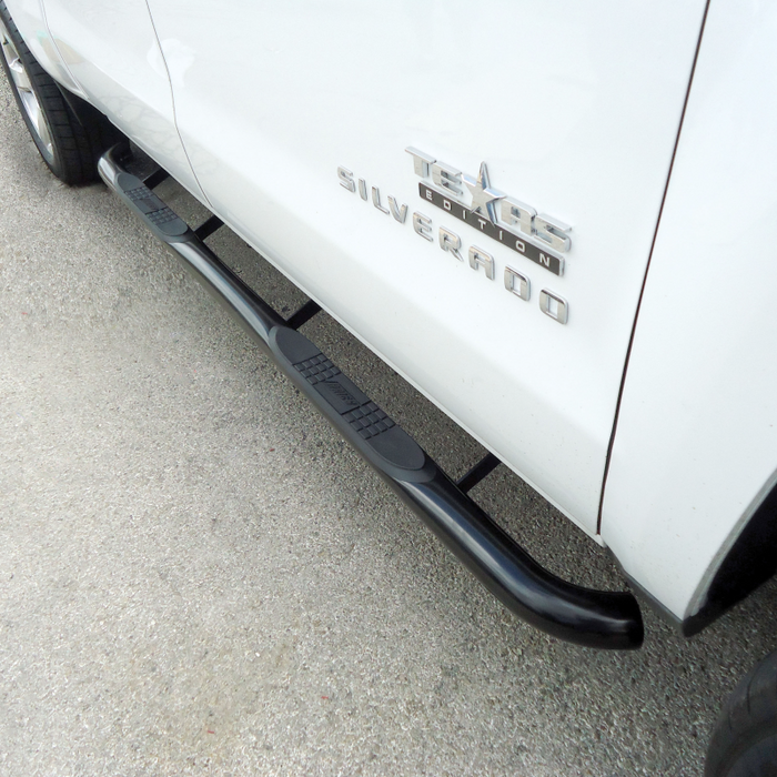 ARIES 3" Round Black Stainless Step Nerf Bars Model 214045