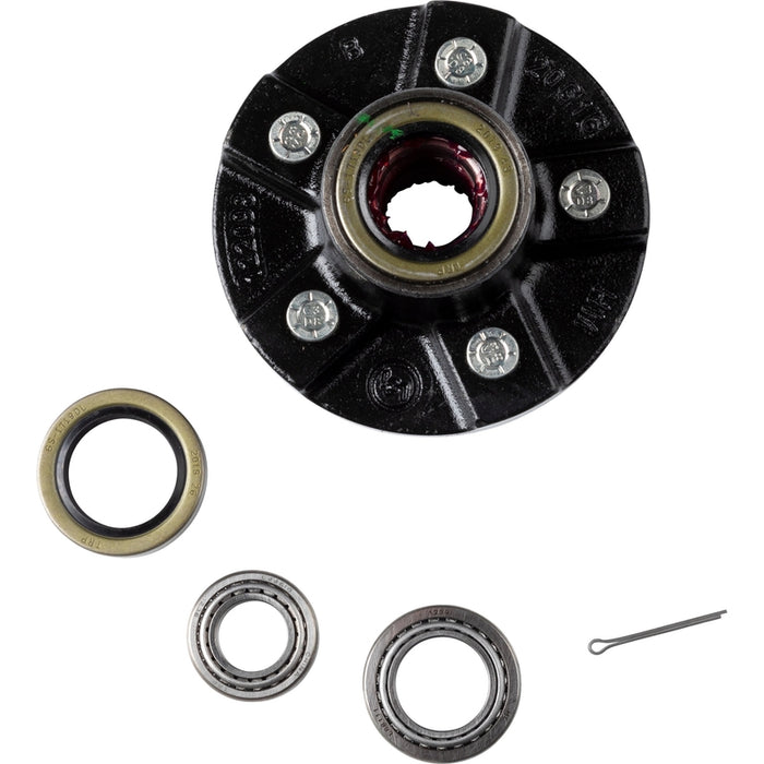 CURT Idler Hub, 5 on 4.5"; 5.5" Hub Flange - 2,200 lbs. (with Bearing Cone Kit) Model 814207