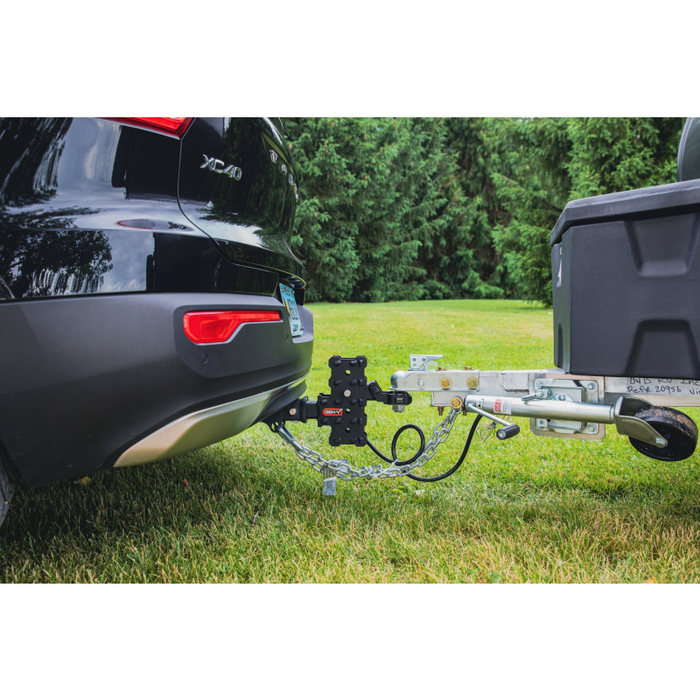Gen-Y PHANTOM-X 2" Hollow Shank 4.5" Offset Drop .7K TW 7K Hitch & Platinum Ball Mount Model GH-13154X