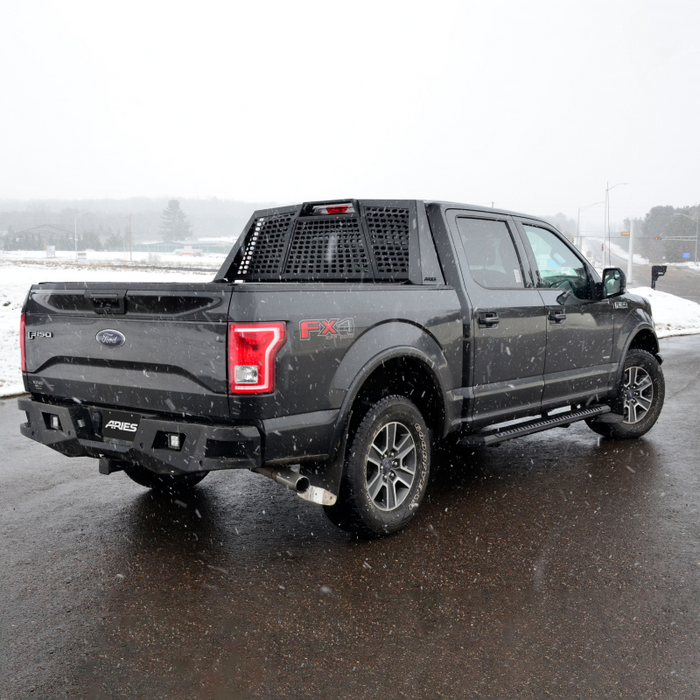 ARIES AdvantEDGE 5-1/2" x 91" Black Aluminum Running Boards Model 2556024