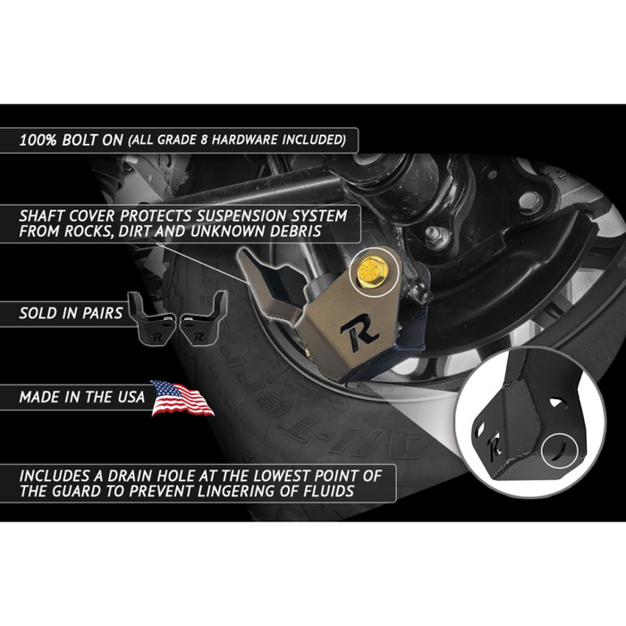 Rago Fabrication 2010-2023 5th Gen Toyota 4Runner Lower Shock Guard Model R1019T4RURSG