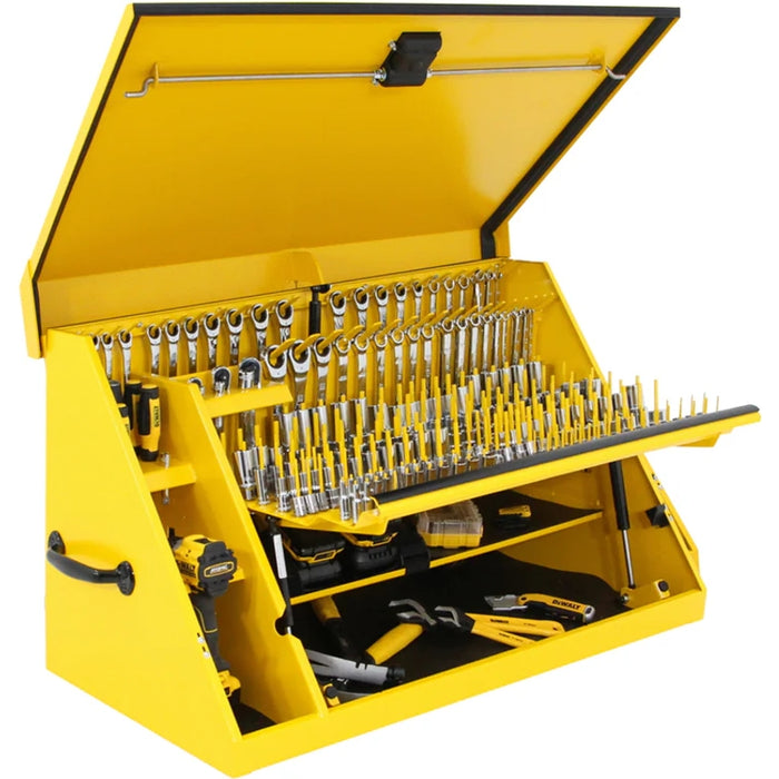 Montezuma 36 x 17 In. Steel Triangle® Toolbox Yellow Top Mount Toolbox DXTB36YY