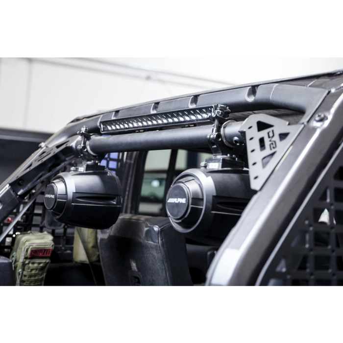 DV8 Offroad 2018-2025 Jeep Wrangler JL JLU Rear Speaker and Light Bar Mount Model SBJL-01