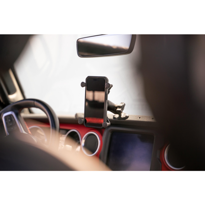 DV8 Offroad 2018-2025 Jeep Gladiator JT Wrangler JL, JLU Digital Device Dash Mount Model DMJL-01
